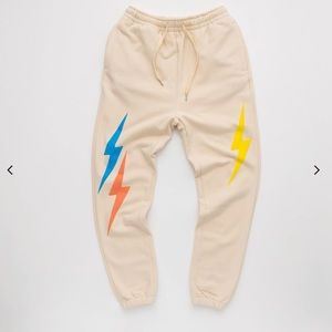SOLD OUT : Rêves Paris Cream Mara race sweatpants